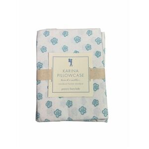 Pottery Barn Kids Karina Light Blue Standard Pillowcase
